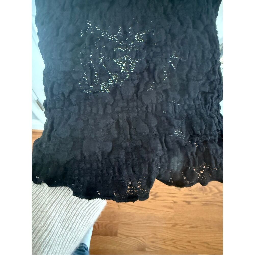 Lucky Brand Black Textured Stretch Swing Tank sz XXL - Picture 7 of 10